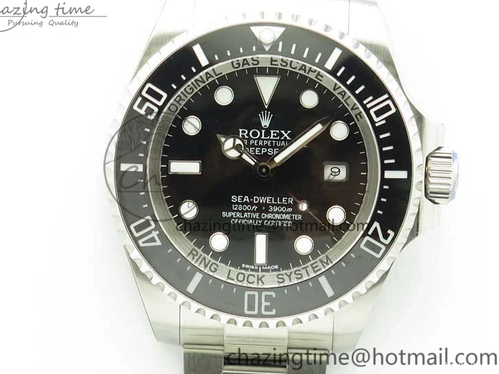 0107 Sea-Dweller DEEPSEA 116660 GMF 316L Steel Black Dial on SS Bracelet A UrbanChic 2959